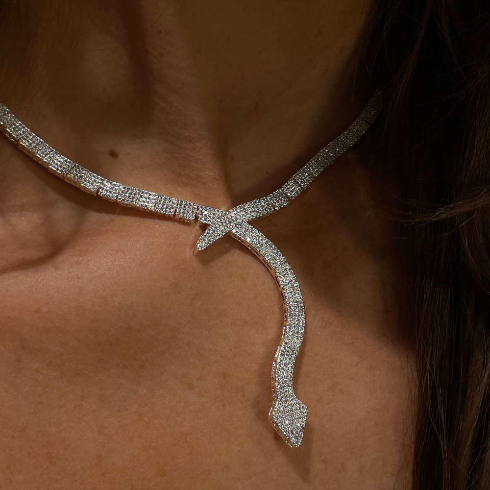 Snake Necklace silver