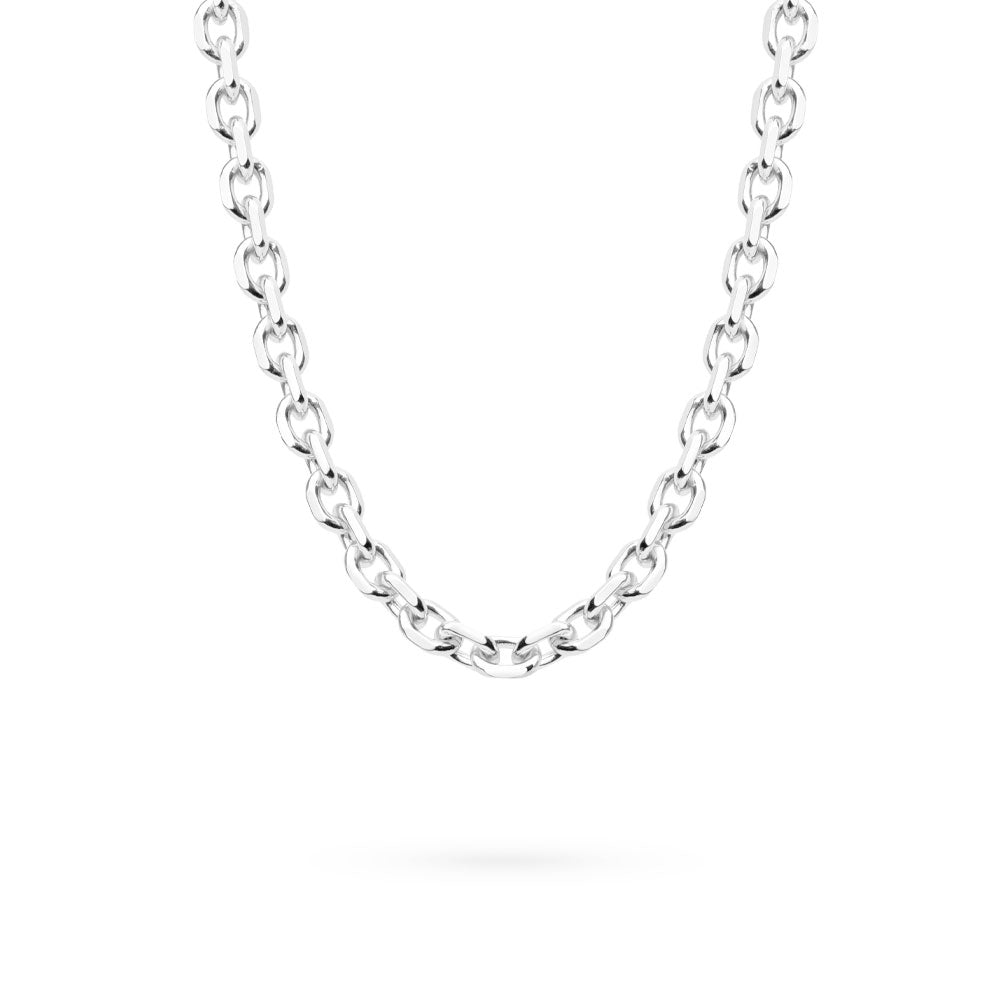 Anchor Chain Necklace Silver