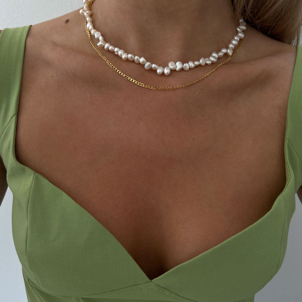 chunky freshwater pearl necklace coming soon