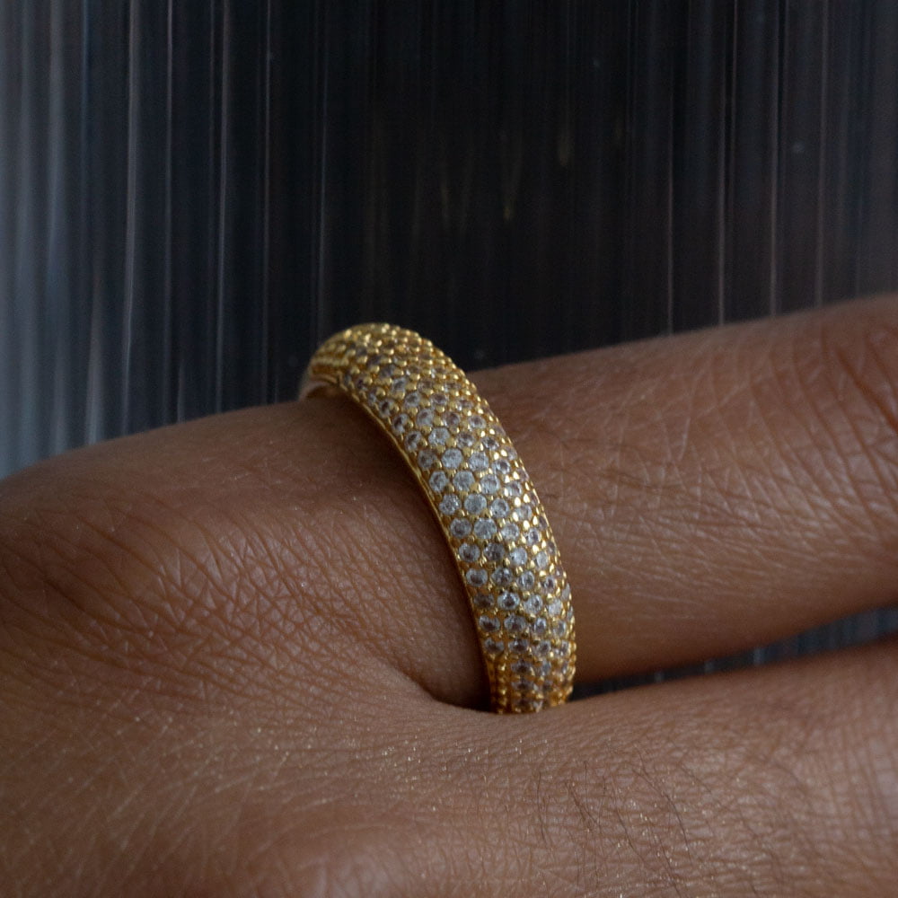 Pave dome ring